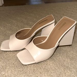 Express Women’s White Heels